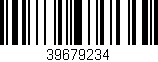 Código de barras (EAN, GTIN, SKU, ISBN): '39679234'
