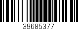 Código de barras (EAN, GTIN, SKU, ISBN): '39685377'