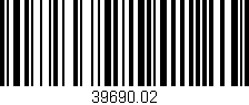 Código de barras (EAN, GTIN, SKU, ISBN): '39690.02'