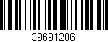 Código de barras (EAN, GTIN, SKU, ISBN): '39691286'