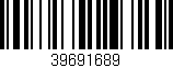 Código de barras (EAN, GTIN, SKU, ISBN): '39691689'