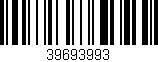 Código de barras (EAN, GTIN, SKU, ISBN): '39693993'