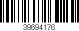 Código de barras (EAN, GTIN, SKU, ISBN): '39694176'