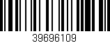 Código de barras (EAN, GTIN, SKU, ISBN): '39696109'