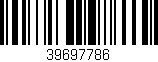Código de barras (EAN, GTIN, SKU, ISBN): '39697786'