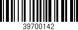 Código de barras (EAN, GTIN, SKU, ISBN): '39700142'