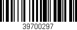 Código de barras (EAN, GTIN, SKU, ISBN): '39700297'