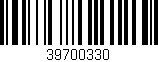 Código de barras (EAN, GTIN, SKU, ISBN): '39700330'