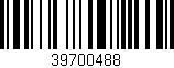 Código de barras (EAN, GTIN, SKU, ISBN): '39700488'