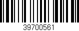 Código de barras (EAN, GTIN, SKU, ISBN): '39700561'