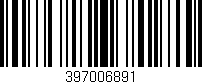 Código de barras (EAN, GTIN, SKU, ISBN): '397006891'