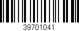 Código de barras (EAN, GTIN, SKU, ISBN): '39701041'