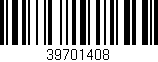 Código de barras (EAN, GTIN, SKU, ISBN): '39701408'