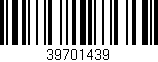 Código de barras (EAN, GTIN, SKU, ISBN): '39701439'