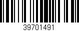 Código de barras (EAN, GTIN, SKU, ISBN): '39701491'