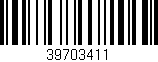 Código de barras (EAN, GTIN, SKU, ISBN): '39703411'