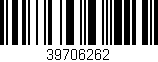 Código de barras (EAN, GTIN, SKU, ISBN): '39706262'