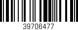Código de barras (EAN, GTIN, SKU, ISBN): '39706477'