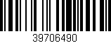 Código de barras (EAN, GTIN, SKU, ISBN): '39706490'