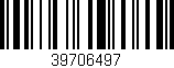 Código de barras (EAN, GTIN, SKU, ISBN): '39706497'