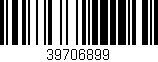Código de barras (EAN, GTIN, SKU, ISBN): '39706899'