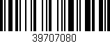 Código de barras (EAN, GTIN, SKU, ISBN): '39707080'