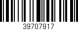 Código de barras (EAN, GTIN, SKU, ISBN): '39707917'