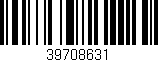 Código de barras (EAN, GTIN, SKU, ISBN): '39708631'