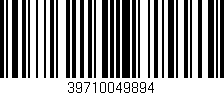 Código de barras (EAN, GTIN, SKU, ISBN): '39710049894'