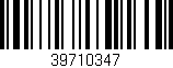 Código de barras (EAN, GTIN, SKU, ISBN): '39710347'