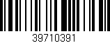 Código de barras (EAN, GTIN, SKU, ISBN): '39710391'
