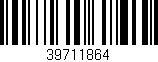 Código de barras (EAN, GTIN, SKU, ISBN): '39711864'
