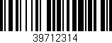 Código de barras (EAN, GTIN, SKU, ISBN): '39712314'