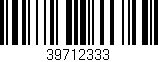 Código de barras (EAN, GTIN, SKU, ISBN): '39712333'