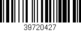 Código de barras (EAN, GTIN, SKU, ISBN): '39720427'