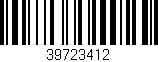 Código de barras (EAN, GTIN, SKU, ISBN): '39723412'