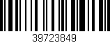 Código de barras (EAN, GTIN, SKU, ISBN): '39723849'