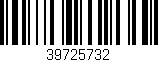 Código de barras (EAN, GTIN, SKU, ISBN): '39725732'