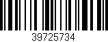 Código de barras (EAN, GTIN, SKU, ISBN): '39725734'