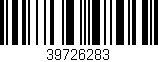 Código de barras (EAN, GTIN, SKU, ISBN): '39726283'