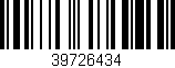 Código de barras (EAN, GTIN, SKU, ISBN): '39726434'