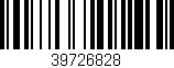 Código de barras (EAN, GTIN, SKU, ISBN): '39726828'