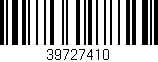 Código de barras (EAN, GTIN, SKU, ISBN): '39727410'
