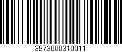 Código de barras (EAN, GTIN, SKU, ISBN): '3973000310011'