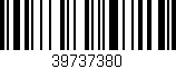 Código de barras (EAN, GTIN, SKU, ISBN): '39737380'