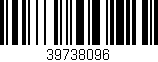 Código de barras (EAN, GTIN, SKU, ISBN): '39738096'