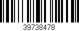 Código de barras (EAN, GTIN, SKU, ISBN): '39738478'