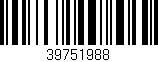 Código de barras (EAN, GTIN, SKU, ISBN): '39751988'