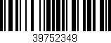 Código de barras (EAN, GTIN, SKU, ISBN): '39752349'