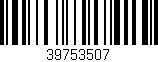 Código de barras (EAN, GTIN, SKU, ISBN): '39753507'